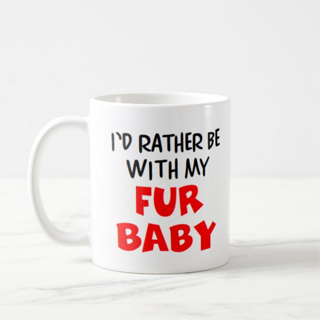 Mug plutôt être avec fourrure bébé (Gauche)