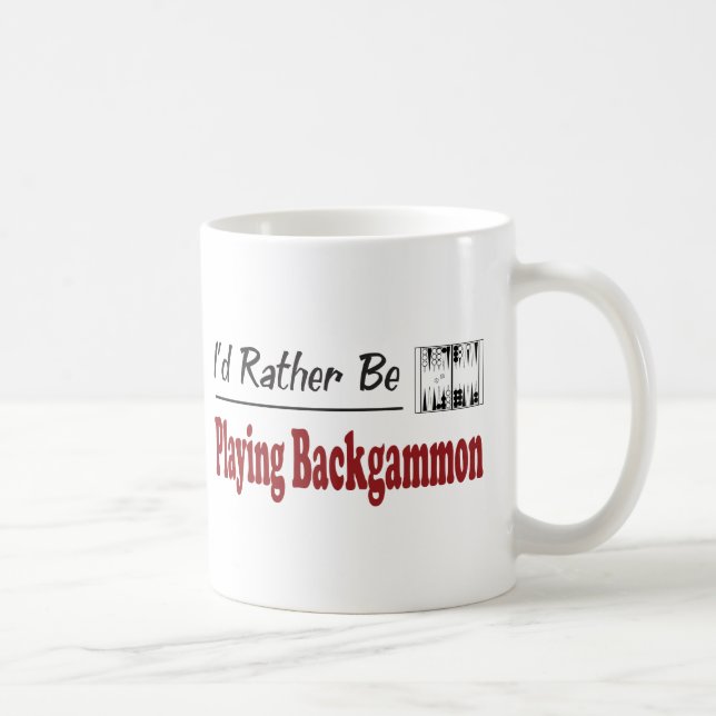 Mug Plutôt joue au backgammon (Droite)