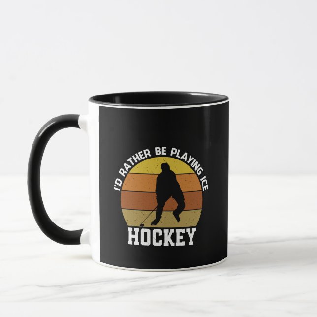 Mug Plutôt Jouer Hockey Sur Glace (Gauche)