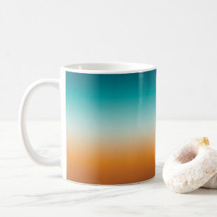 Mug Plutôt Ombre Sunny Orange & Turquoise Blue Gradien