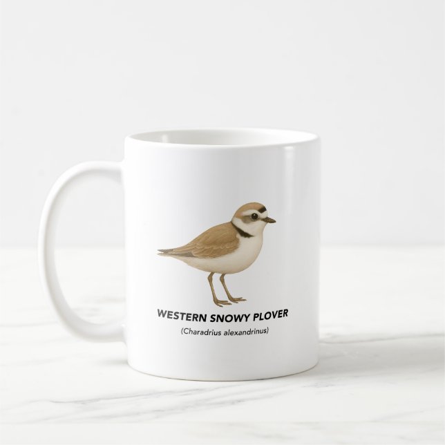 Mug Pluvier siffleur occidental - Oiseaux de Californi (Gauche)