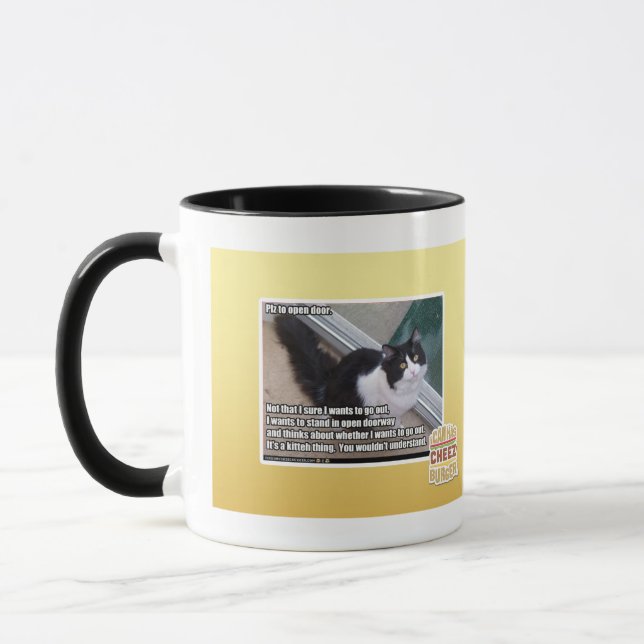 Mug PLZ à la porte ouverte (Gauche)
