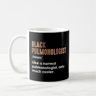 Mug Pneumologue Noir Définition Drôle Respiratoire