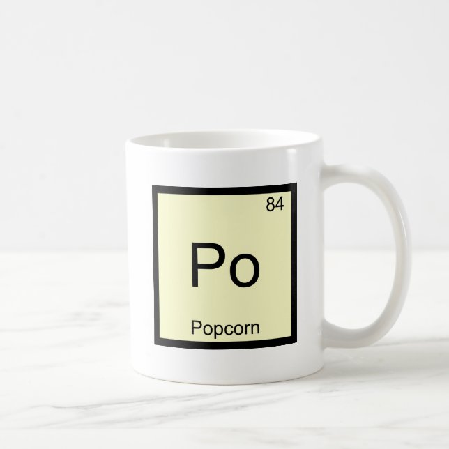 Mug Po - Tee du symbole d'élément de chimie drôle de m (Droite)