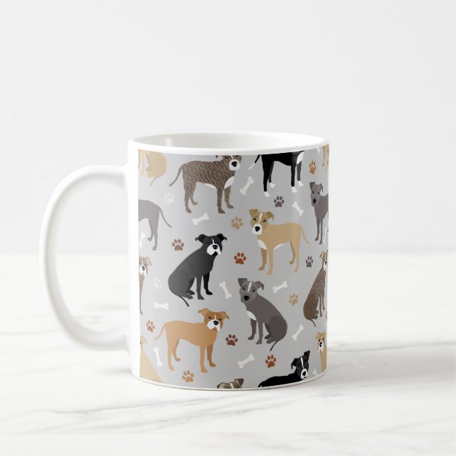 Mug Poches et os Pitbulles (Gauche)