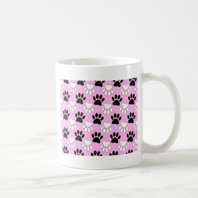 Mug Poches Noires Et Blanches Perdues Sur Arrière - pl (Droite)