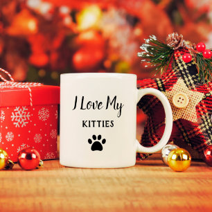 Mug Poches pour animaux de compagnie J'aime mes Kittie