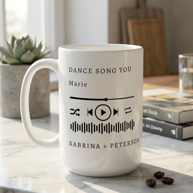 Mug Pochette d'album personnalisée  Chanson préférée M (Créateur téléchargé)