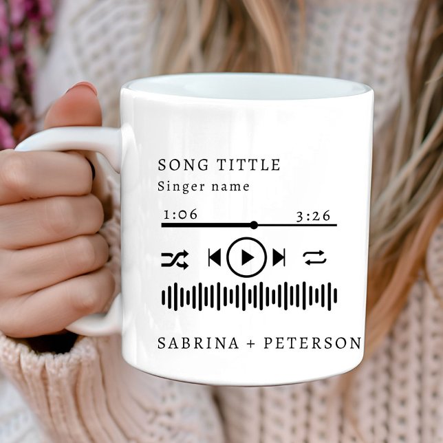 Mug Pochette d'album personnalisée  Chanson préférée M (Créateur téléchargé)