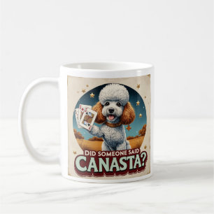Mug Poddle aime le jeu de canasta 