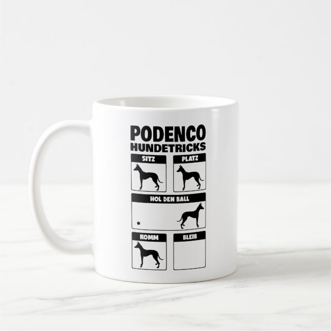 Mug Podenco Hundetricks Windhund Ibizan Hound (Gauche)