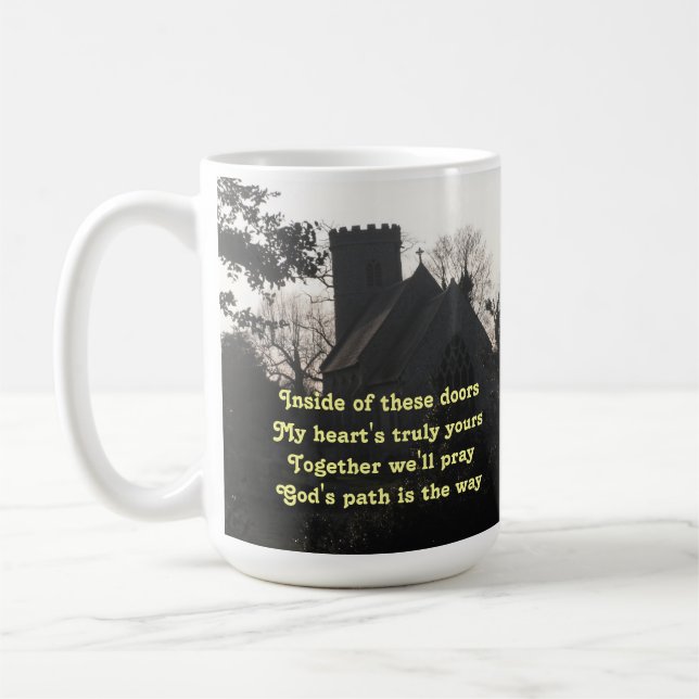 Mug Poem Ode Prier Par Laden Basset (Gauche)
