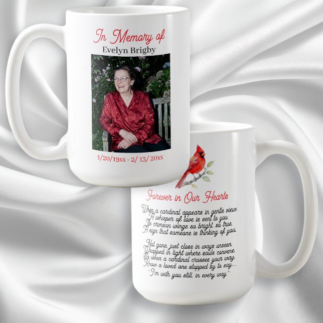 Mug Poème commémoratif de cardinal Souvenir  (Créateur téléchargé)