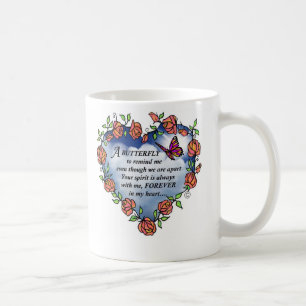 Mug Poème commémoratif de papillon