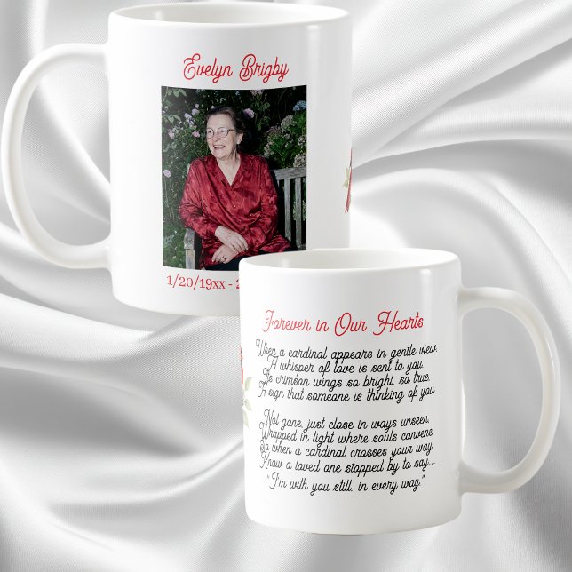 Mug Poème commémoratif du cardinal Souvenir  (Créateur téléchargé)