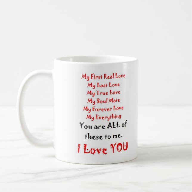 Mug Poème d'amour perpétuel (Gauche)