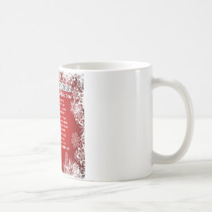 Mug Poème de beau-frère - conception de Noël