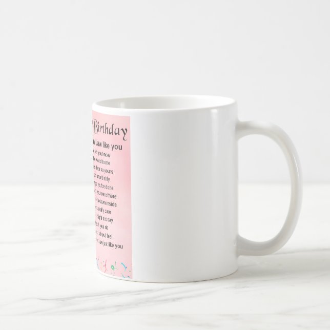 Mug Poème de belle-fille - 30ème anniversaire (Droite)
