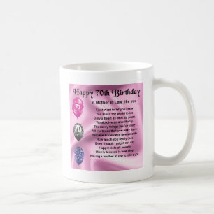Mug Poème de belle-mère - soixante-dixième