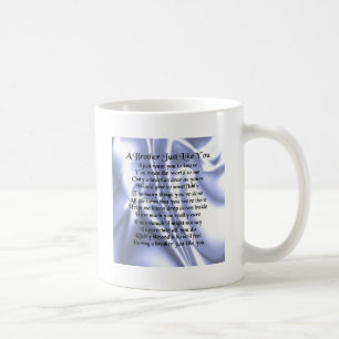 Mug Poème de frère - soie bleue