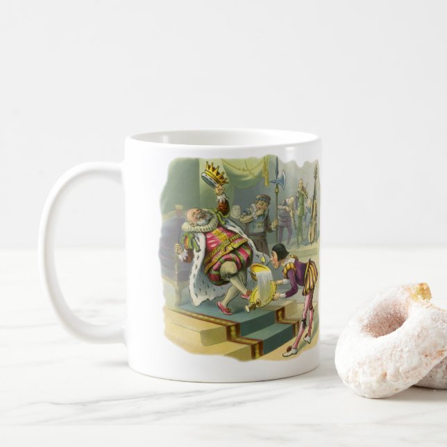 Mug Poème de la comptine de Old King Cole (Avec donut)