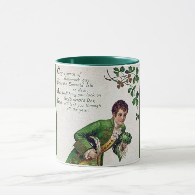 Mug Poème de la Saint Patrick, Vintage (Centre)