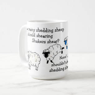 Mug Poème de langue tordue pour les moutons et les agn
