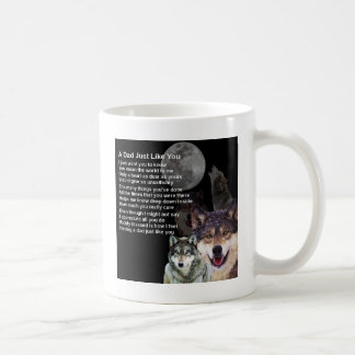 Mug Poème de papa - conception de loup