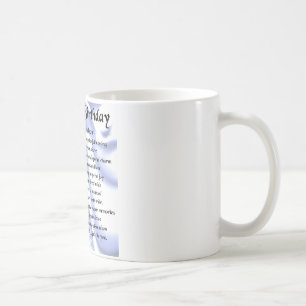 Mug Poème de petit-fils - joyeux anniversaire