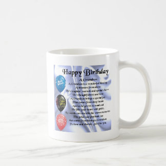 Mug Poème de petit-fils - joyeux anniversaire