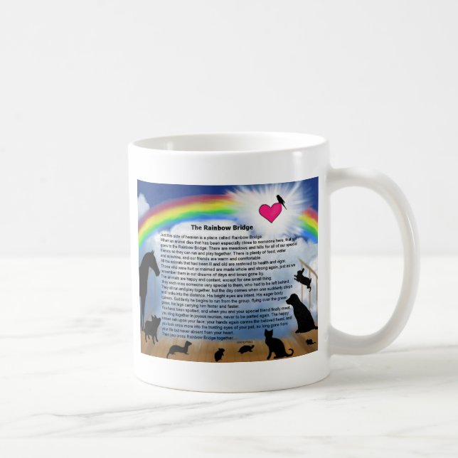 Mug Poème de pont en arc-en-ciel (Droite)