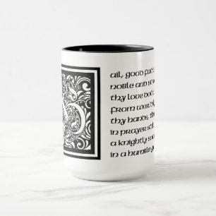 Mug Poème de style médiéval pour un noble père