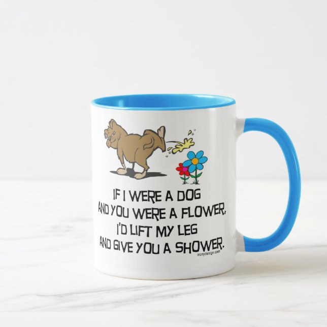 Mug Poème drôle de chien (Droite)