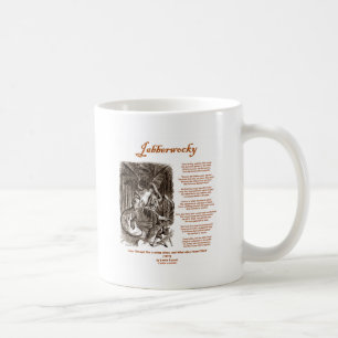 Mug Poème Jabberwocky de Lewis Carroll (Adder noir)