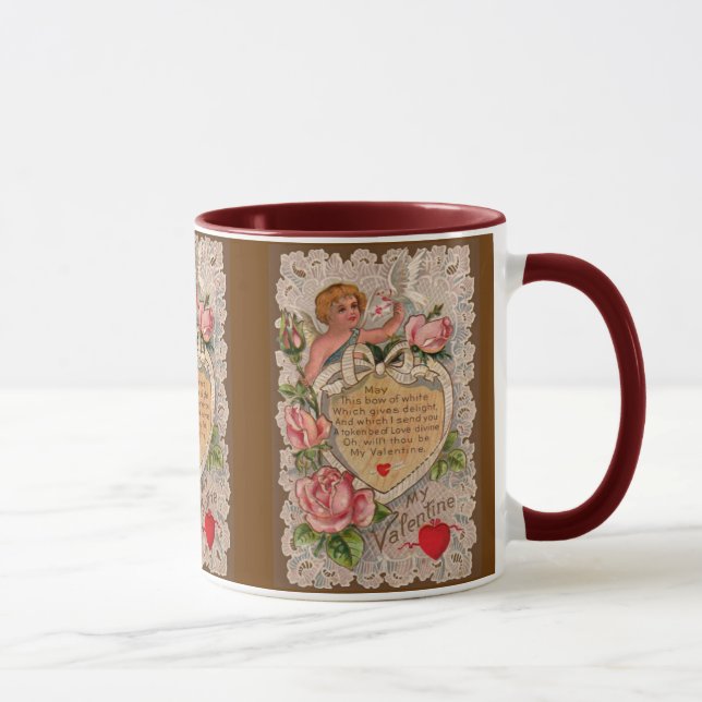 Mug Poème mignon de Saint Valentin (Droite)