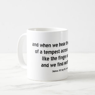 Mug poème sur la vie et l'amour