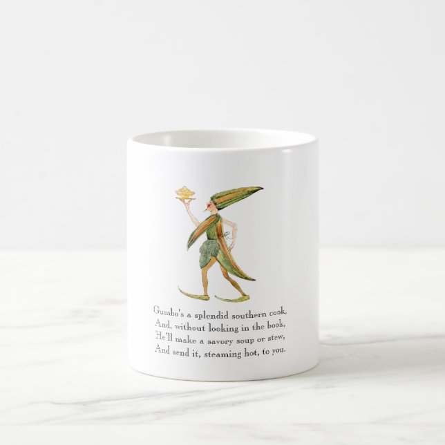 Mug Poème vintage Gumbo Rhyme Mignonne Cuisson Musique (Centre)