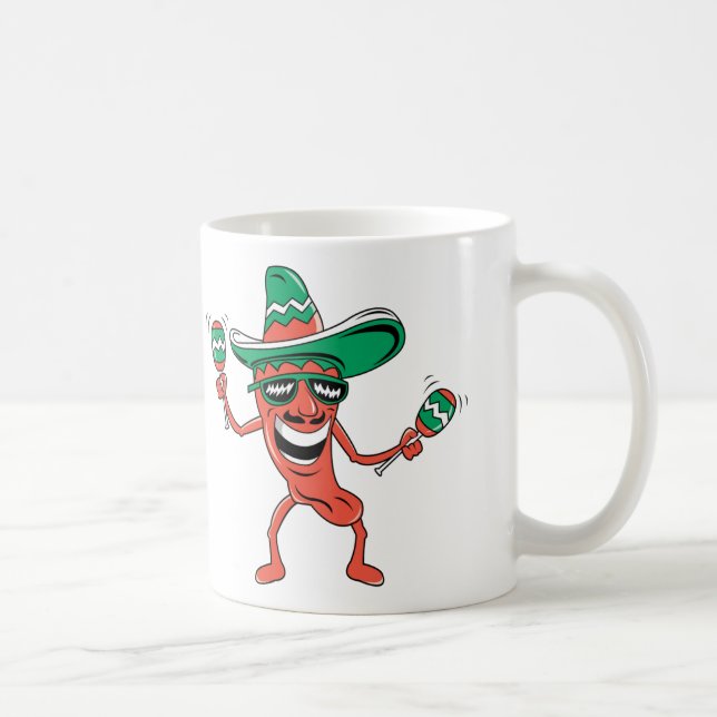 Mug Poepper de fête à Sombrero avec Maracas (Droite)