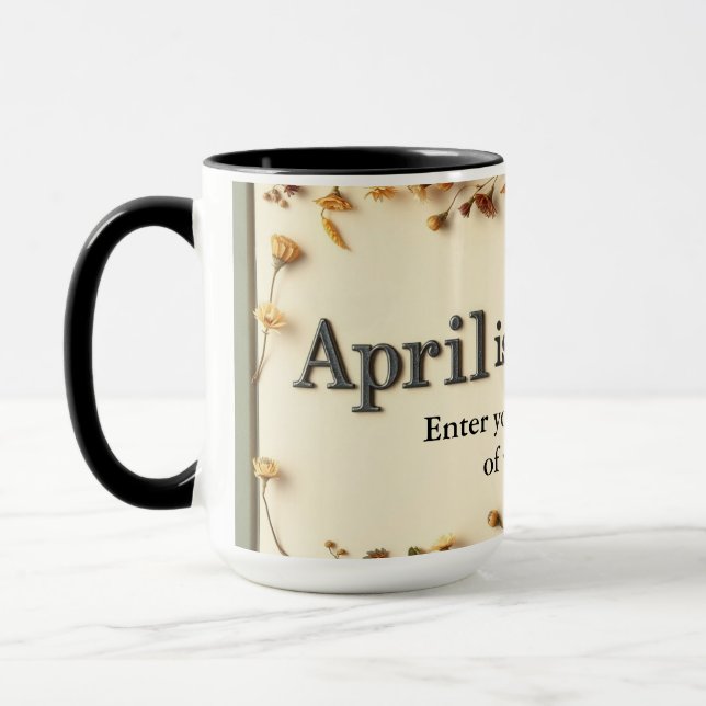 Mug Poetry in Bloom Floral Literary Coffee (Gauche)