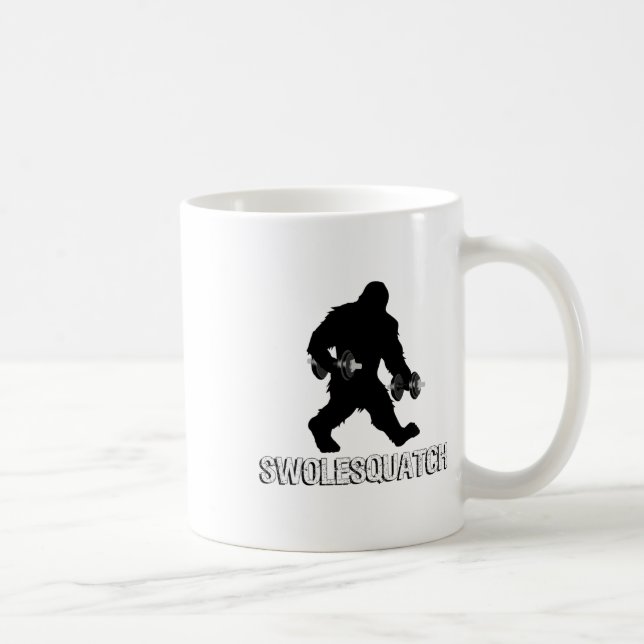 Mug Poids de haltères de musculation Bigfoot Sasquatch (Droite)