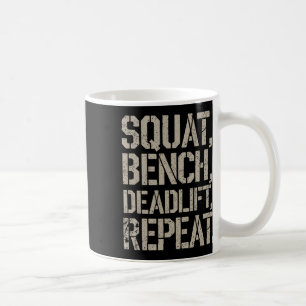 Mug Poids du banc de squat levage à répétition Gym Tee