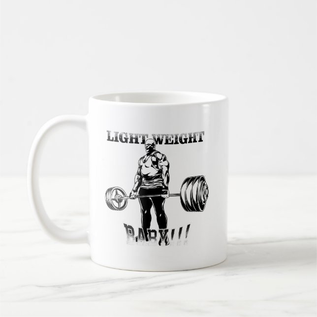 Mug Poids léger bébé - Gym entraînement Motivationnel (Gauche)