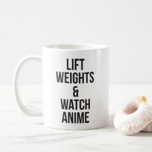 Mug Poids Lift Et Anime De Regarder - Gymnase Inspiran