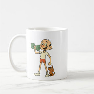 Mug Poids Minuscule. Grand Esprit. Motivation du dessi