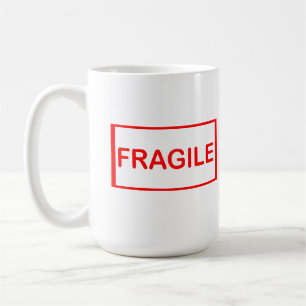 Mug Poignée fragile avec soin