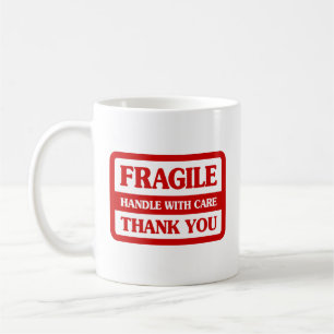 Mug Poignée Fragile Avec Soin