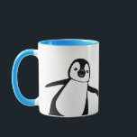 Mug Poignée personnalisée Nom Cute Peeking Penguin<br><div class="desc">Présentant notre Nom de Manutention Personnalisé Cute Peeking Penguin Mug, un cadeau délicieux et personnalisé pour tous les pingouins et amoureux des animaux. Cette tasse présente une adorable illustration de pingouin qui fait le tour du monde, ajoutant une touche de charme et d'humour à votre routine quotidienne de café ou...</div>