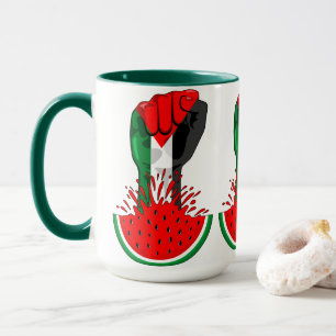 Mug Poing de résistance palestinienne sur le symbole d