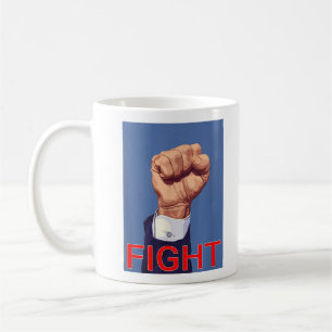 Mug Poing de Trump. Se battre Se battre Se battre
