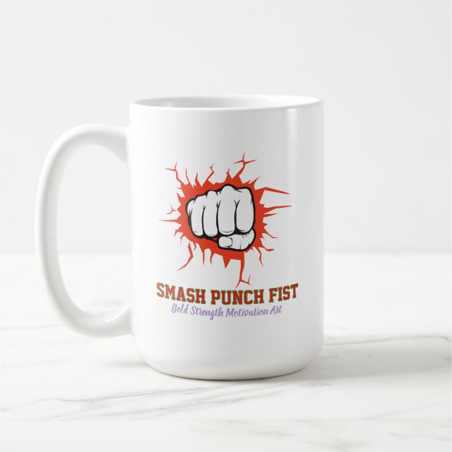 Mug Poing Smash Punch – Art de la motivation de force  (Gauche)